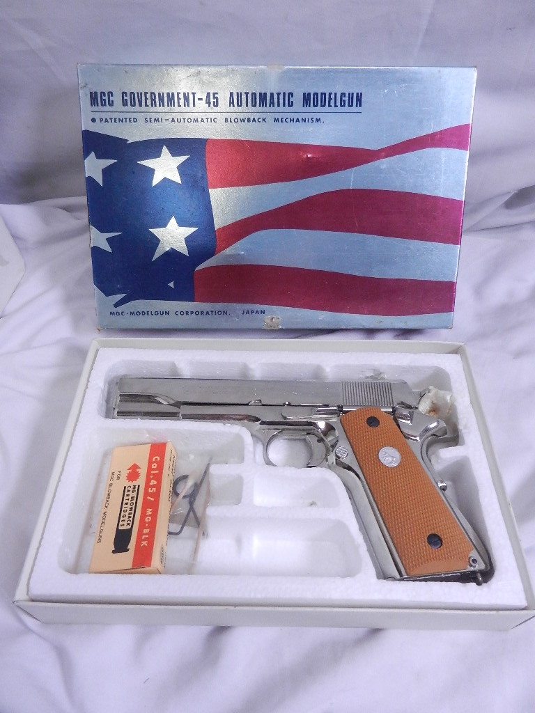 MGC COLT GOVERNMENT-45 AUTOMATIC シルバーモデル モデルガン 外箱