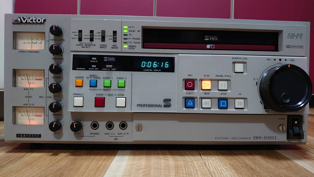 Victor ビクター BR-S811 業務用 ビデオデッキ - BR-S800 ⁄ SVHS 