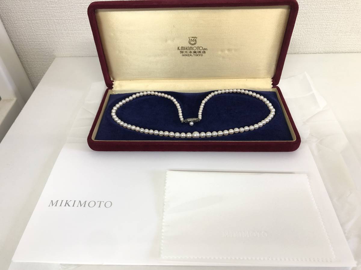 ☆【売り切り！】MIKIMOTO ミキモトパールネックレス 刻印有 御木本 
