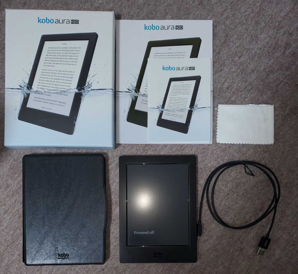 美品　楽天　Kobo Aura H2O　スリープカバーセット Kobo kobo Aura H2O 楽天 aura スリープカバー スリープの通販 カバー