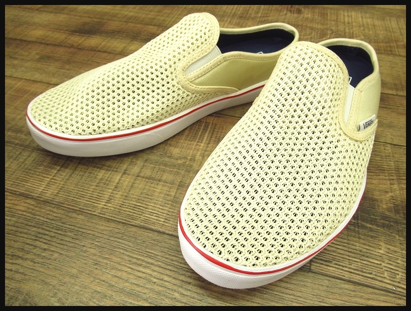 赤字超特価，お買い得 G② VANS バンズ ヴァンズ V98CLG BRTH CM SLIP ON CLOG 0003 スリッポン クロッグ コットン メッシュ サンダル 25cm ベージュ ⑤(25.0cm)｜売買されたオークション情報、yahooの商品情報をアーカイブ公開 - 25.0cm