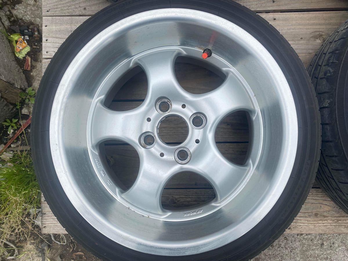 WORK製Nezart15インチ社外アルミホイール4本セット 日本製 8J 15インチ 