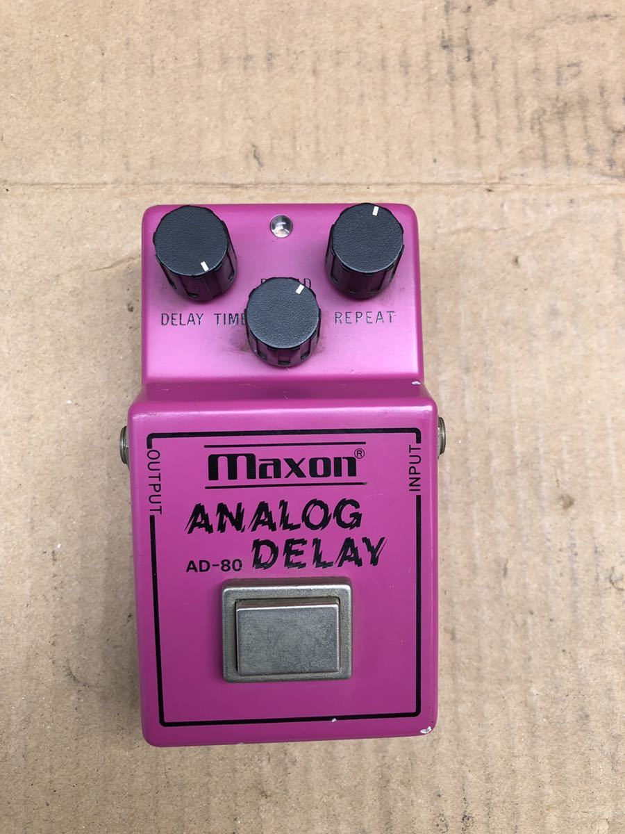 MAXON AD-80 Maxon マクソン アナログディレイ Analog Delay 通電動作