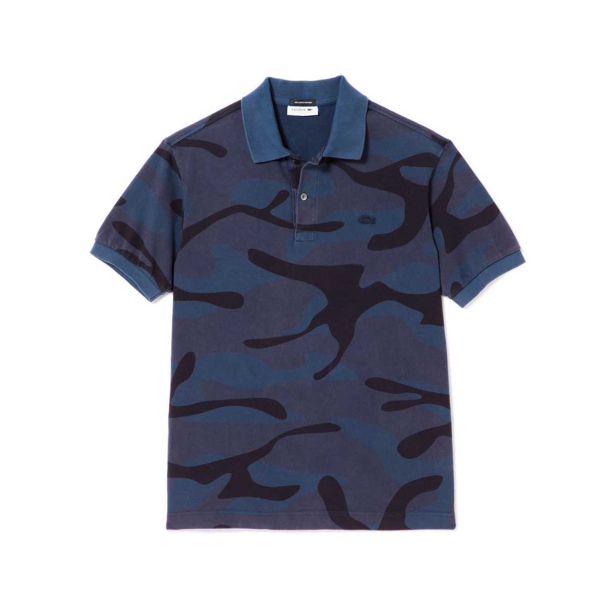 BEAUTY＆YOUTH UNITED ARROWS×LACOSTE 日本製 インディゴ調カモフラ 