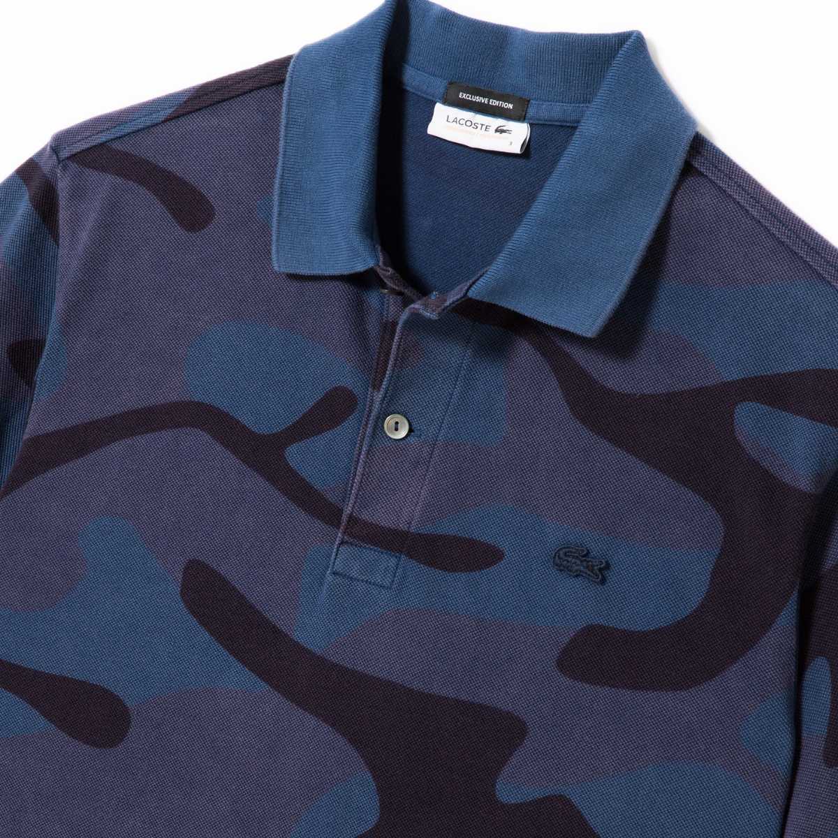 BEAUTY＆YOUTH UNITED ARROWS×LACOSTE 日本製 インディゴ調カモフラ 