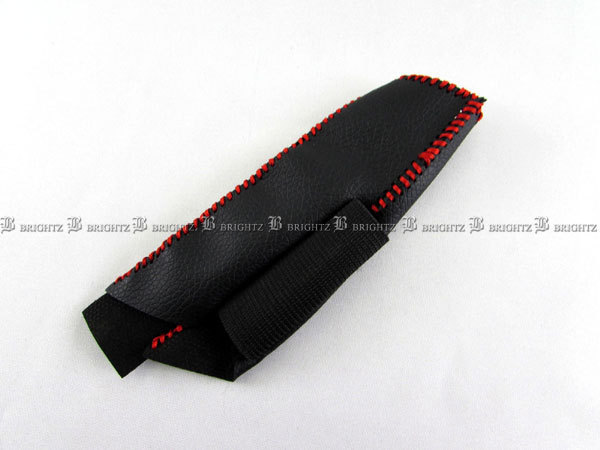 ジューク NF15 YF15 サイド ブレーキ ハンドル カバー 赤ステッチ 駐車 パーキングブレーキ ハンドブレーキ グリップ INT－ETC－197_5