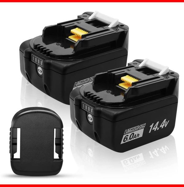 マキタ 14.4Vバッテリー 2個 24時間以内発送】商品マキタ14.4v6.0ah 互換