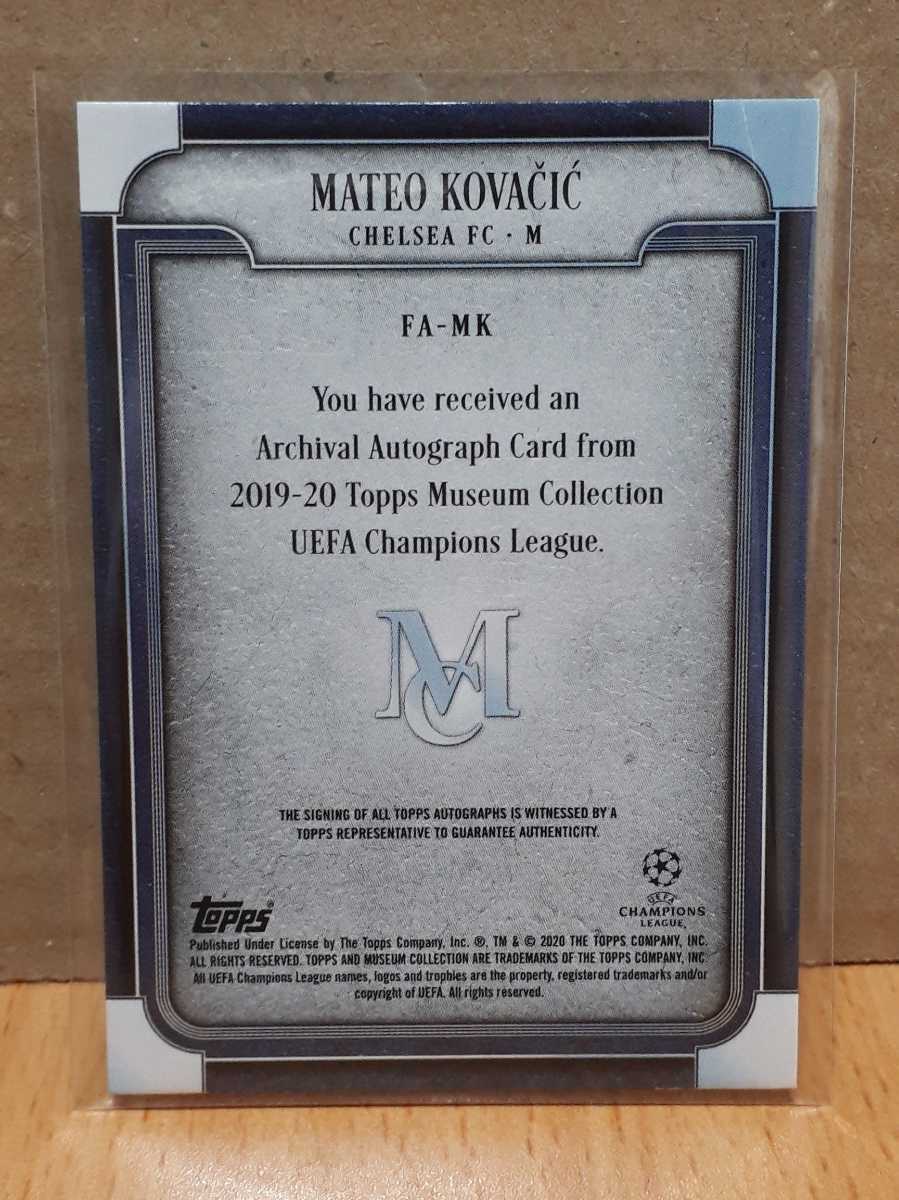 コヴァチッチ KOVACIC チェルシー CHELSEA 2019-20 TOPPS MUSEUM 