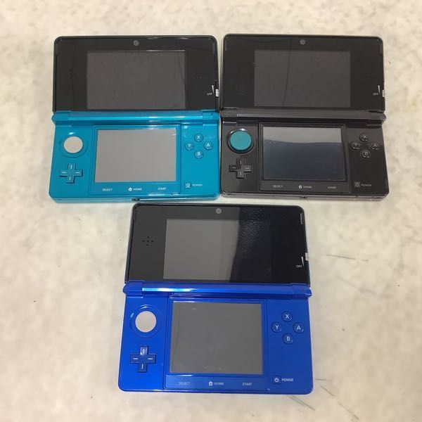 1円～ 動作確認済 初期化済 箱無 3DS 本体 ブラック、コバルトブルー  