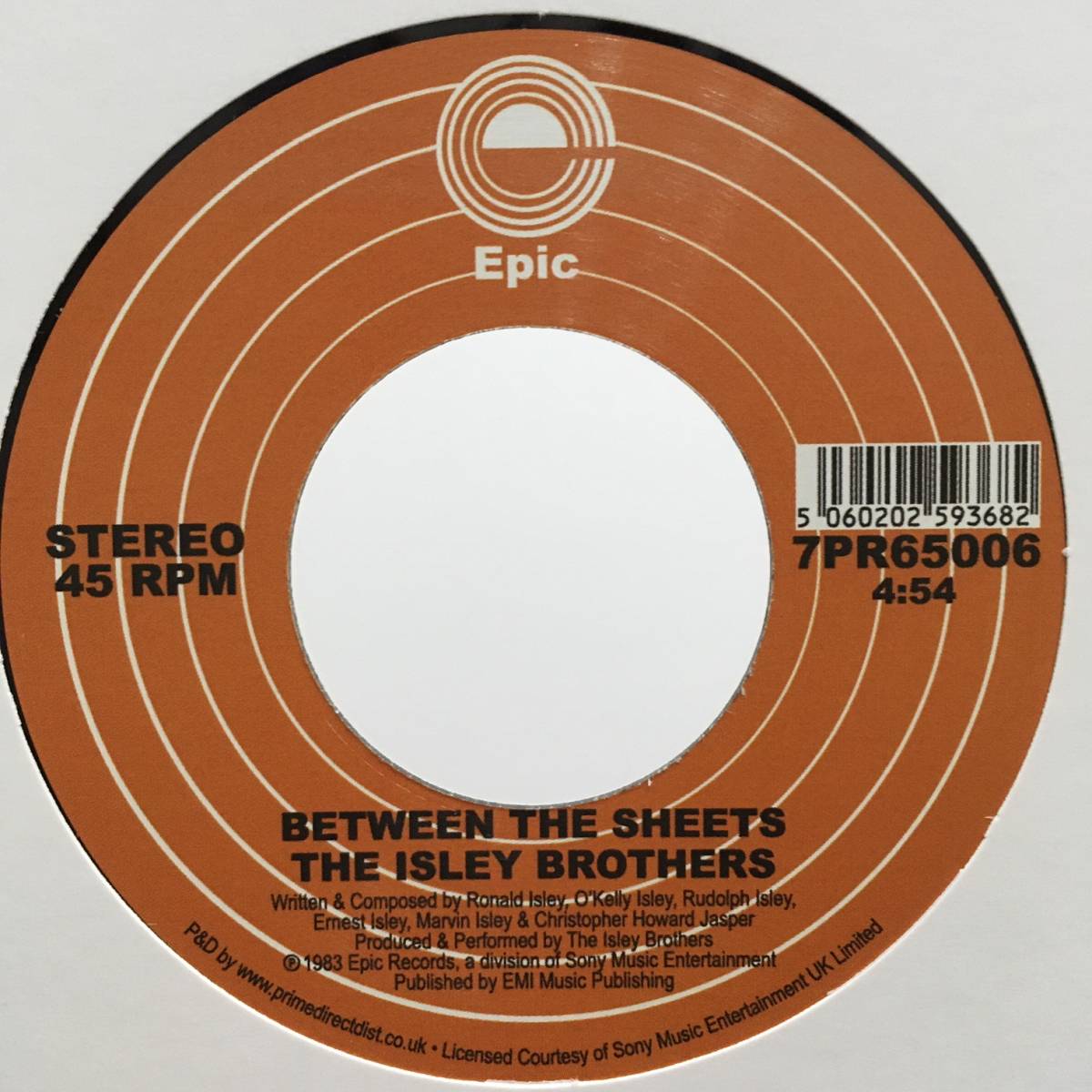 新品 7” ★ The Isley Brothers - Between The Sheets ★ レコード アナログ muro kiyo koco オルガンバー サバービア フリーソウル