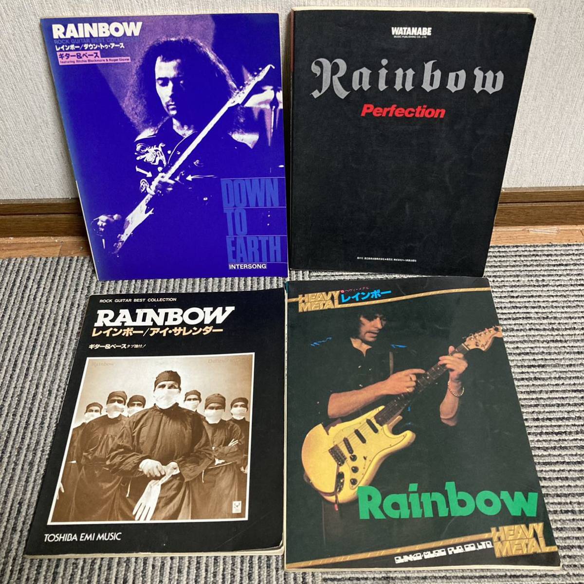 日焼け汚れ有りタブ譜 ギターバンドスコア レインボーrainbow 4冊セットまとめ売り 洋楽 売買されたオークション情報 Yahooの商品情報をアーカイブ公開 オークファン Aucfan Com