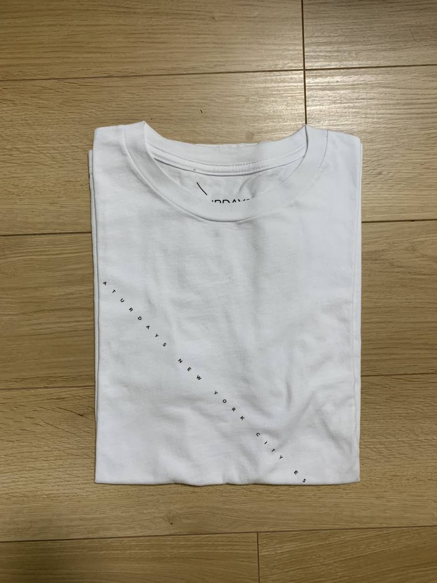 SATURDAYS SURF NYC 〝 S〟ロゴTシャツ（白）