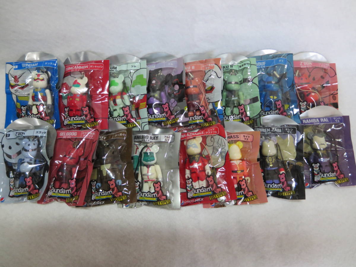 ●ベアブリック 70％★ペプシネックス × ガンダム Vol.1 全16種★PEPSI NEX ノベルティ GUNDAM●