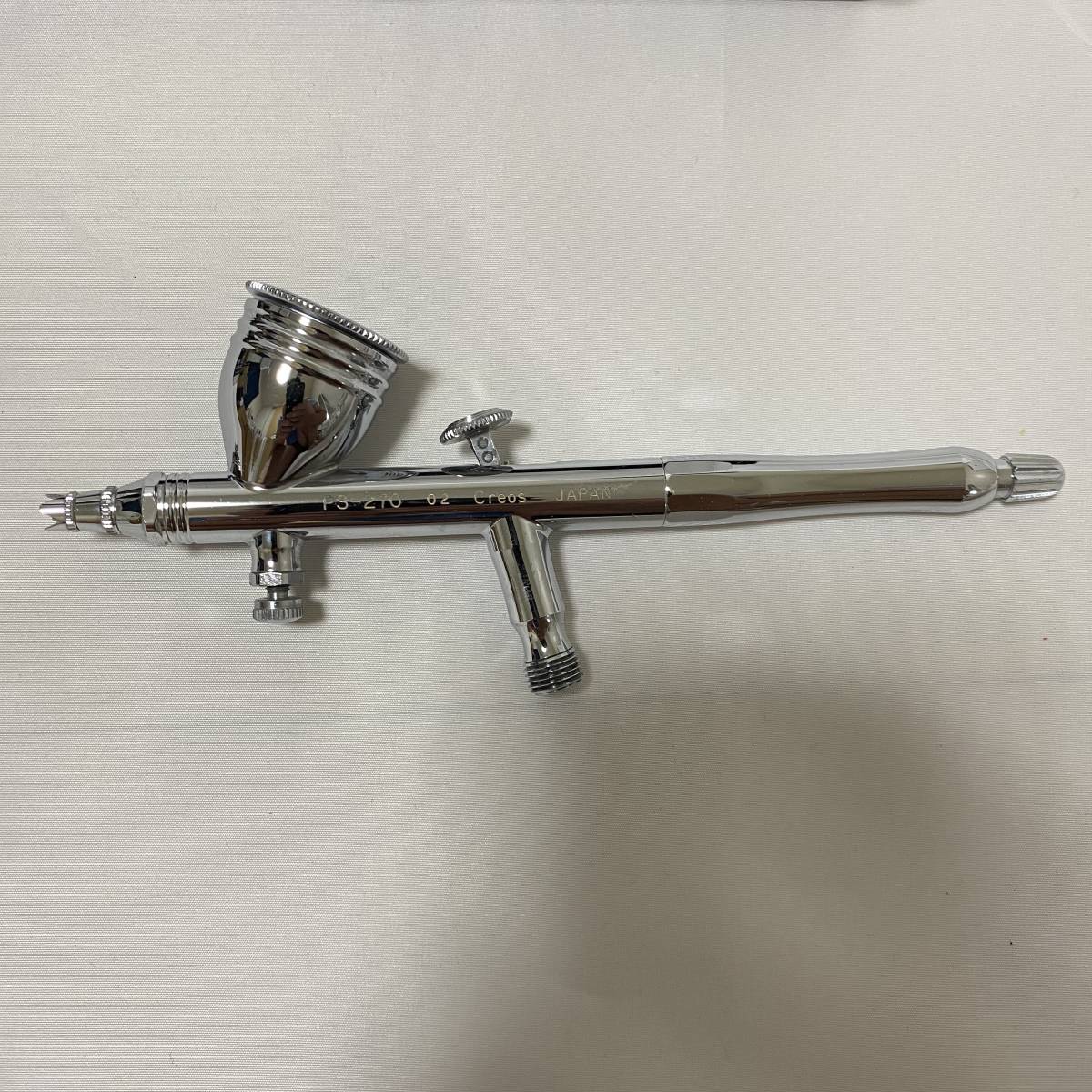 美品GSIクレオス プロコンBOY PS270 WA プラチナ 0.2mm エアーブラシ