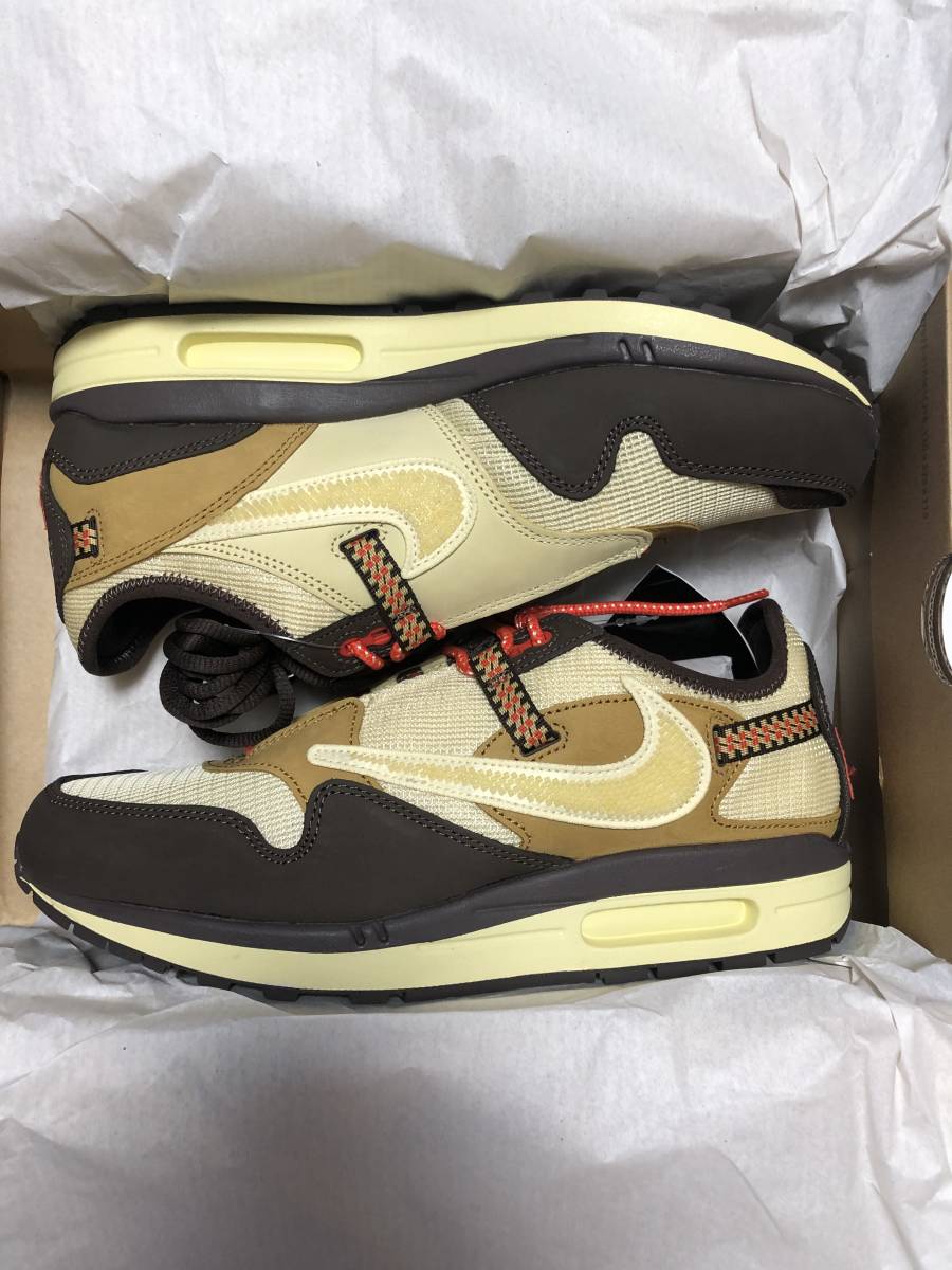 NIKE TRAVIS SCOTT AIR MAX1 CJ CACTUS JACK CORP BROWN US10 ナイキ  