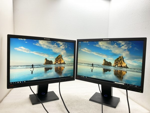 大得価，人気SALE 良品 2台セット lenovo L2250pwD/ 高さ調整/ 液晶モニター / B3-L2250pwD(22インチ～)｜売買されたオークション情報、yahooの商品情報をアーカイブ公開 - オークファン 22インチ～