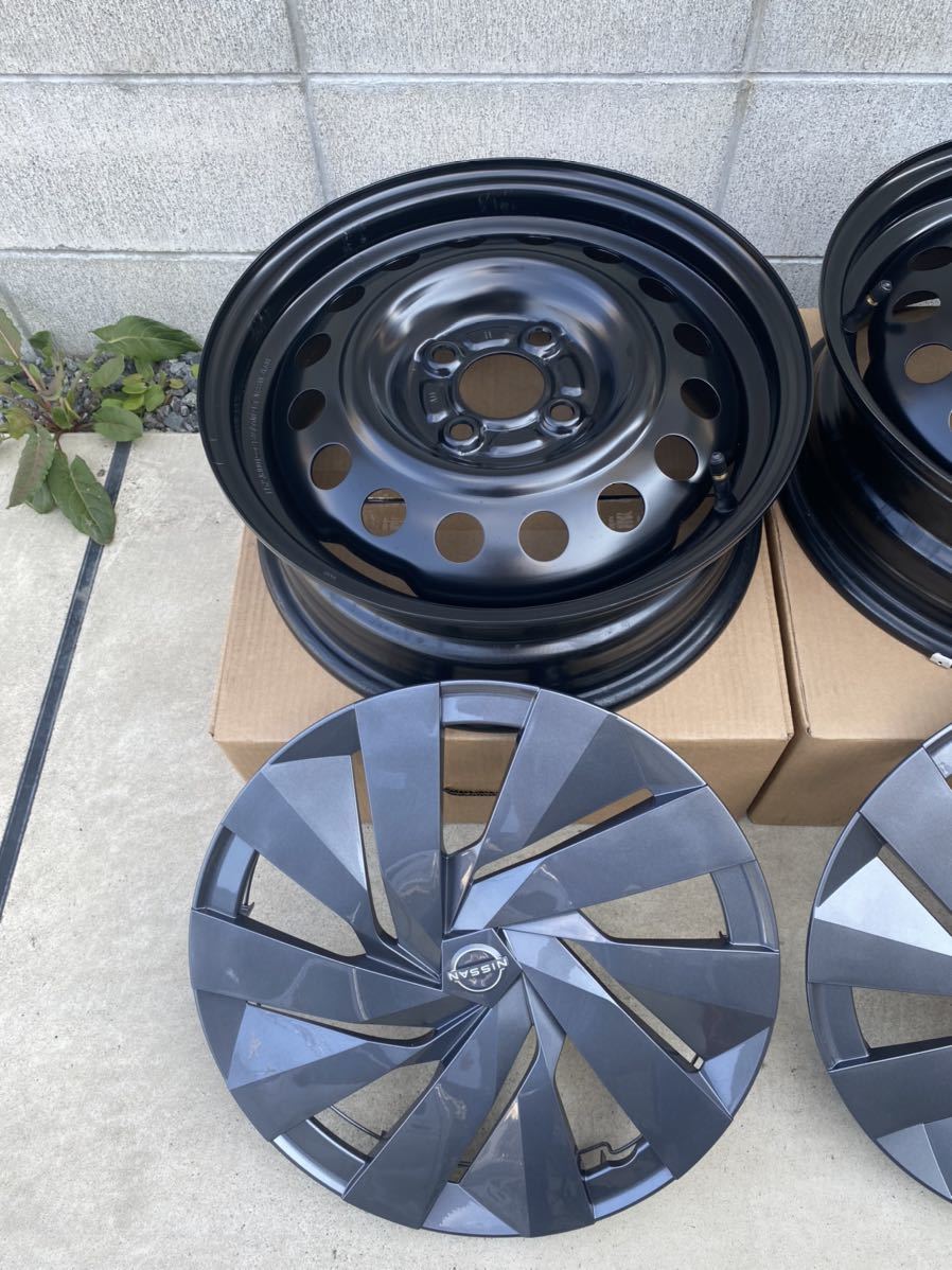 日産 ノート E13 スチールホイール 新車外し 4本セット 15×5.5J 