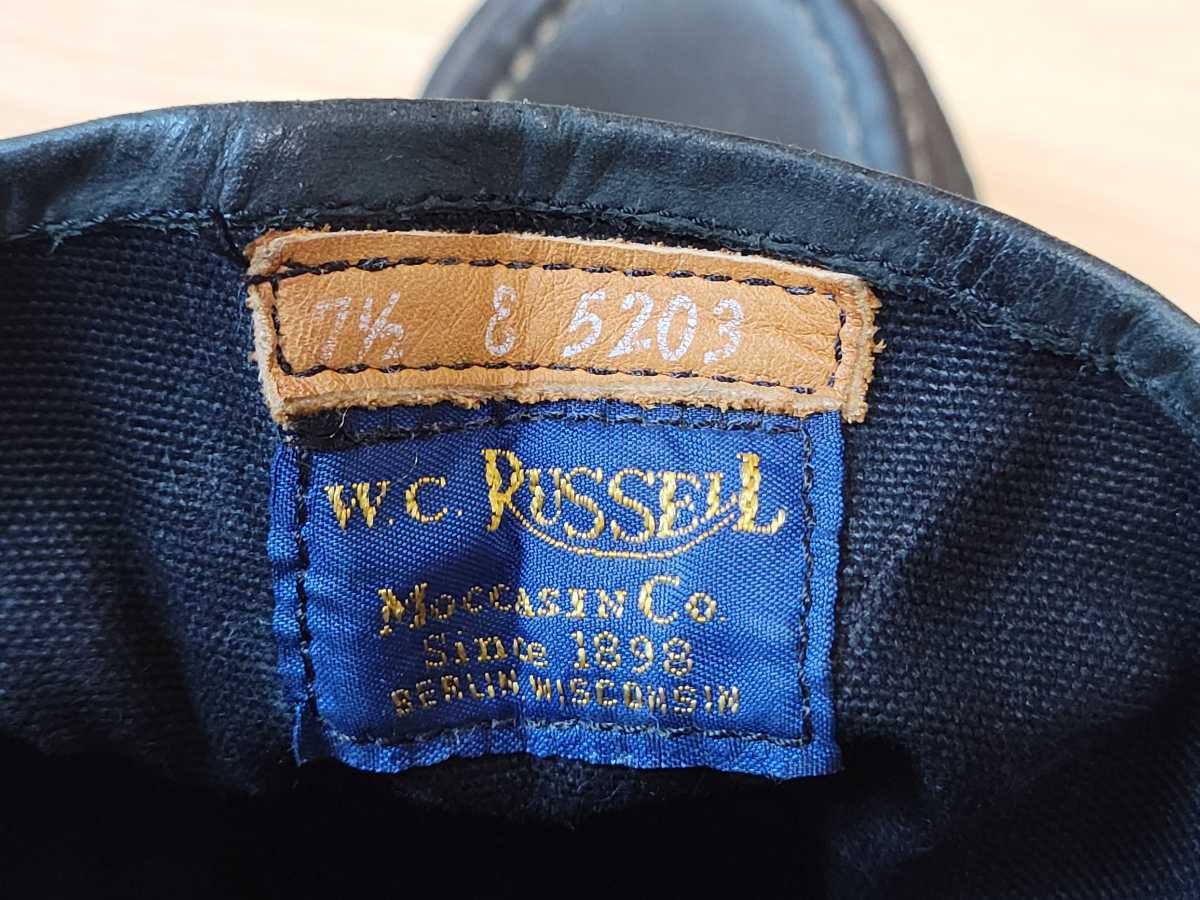 Russell Moccasin ラッセルモカシン 青タグ サファリ ダブルモカシン