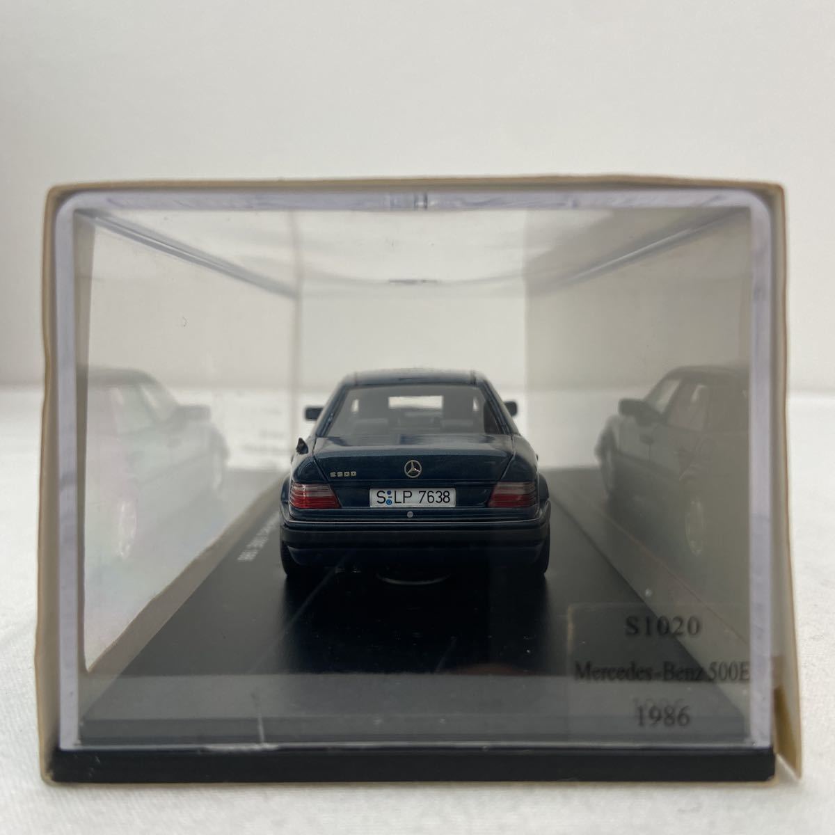 Spark 1/43 - Mercedes 500E W124 1986 Bleu Vert - Miniature Collection