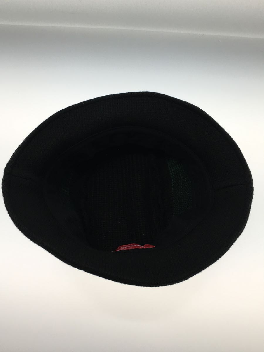 Supreme◇19AW/Knit Logo Crusher/バケットハット/アクリル/BLK