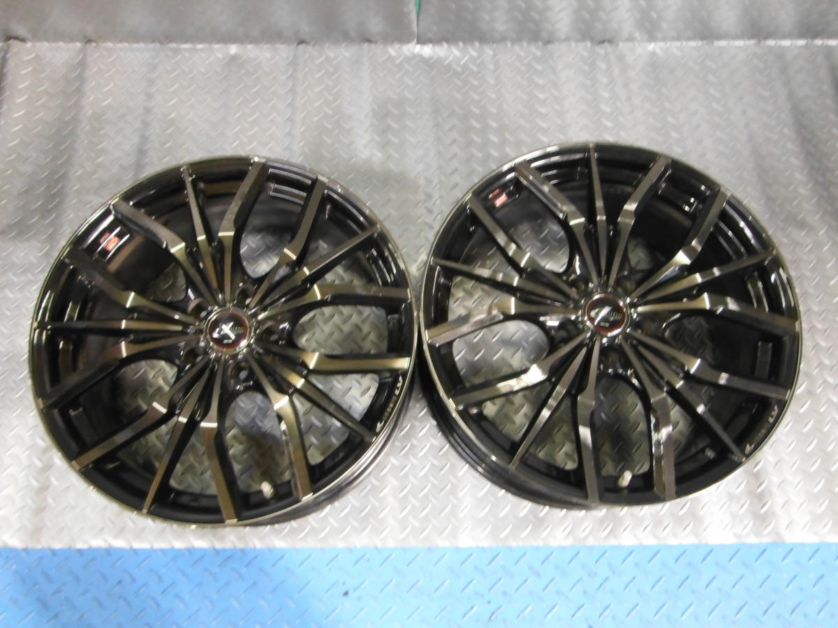 アルミホイール2本　Weds　LEONIS/レオニス　LV　19X8J+50　5穴　PCD114.3　ハブ径約5.9㎝　カムリ