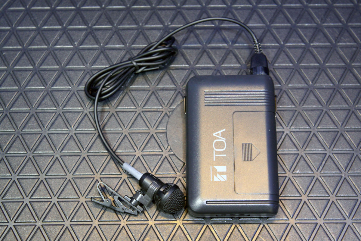 やまだセット TOA/ワイヤレスマイク ハンド型 WM-1220+ワイヤレスマイク タイピン型