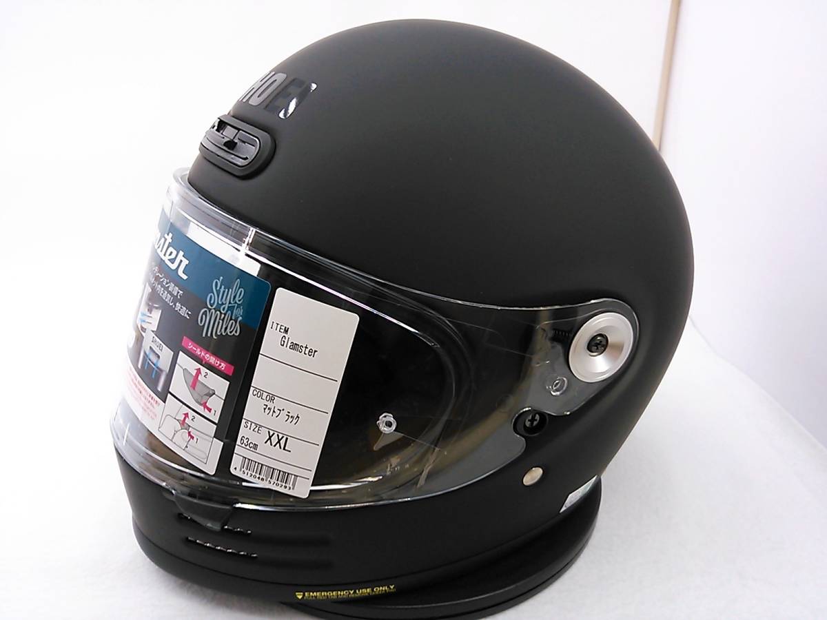 美品 サイズXL SHOEI Glamster ヘルメット SHOEI Glamster マット