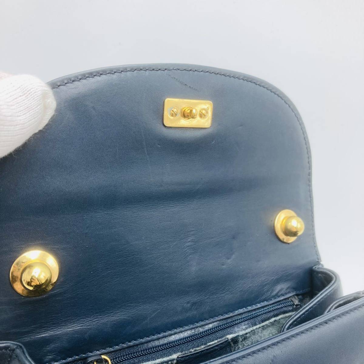 1円 GUCCI グッチ ショルダーバッグ チェーン バンブー レザー 本革 
