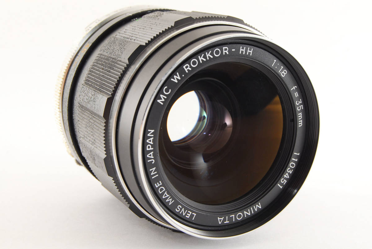 ☆実用品☆ミノルタ MINOLTA MC W.ROKKOR-HH 35mm f1.8 ☆動作OK#12507 
