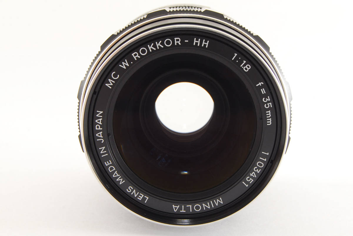 ☆実用品☆ミノルタ MINOLTA MC W.ROKKOR-HH 35mm f1.8 ☆動作OK#12507 
