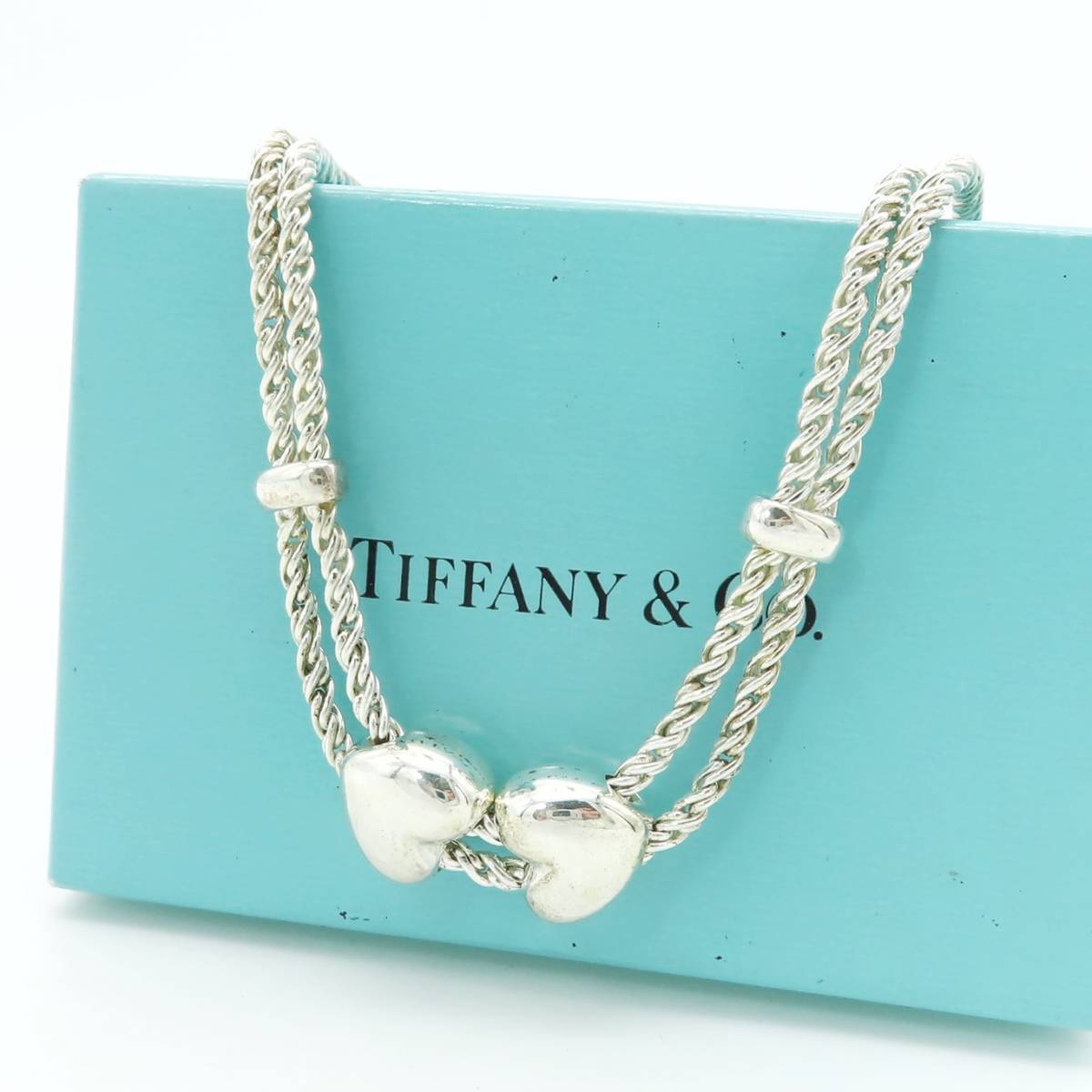 送料無料】 希少 美品 Tiffany&Co. ヴィンテージ ティファニー ダブル 