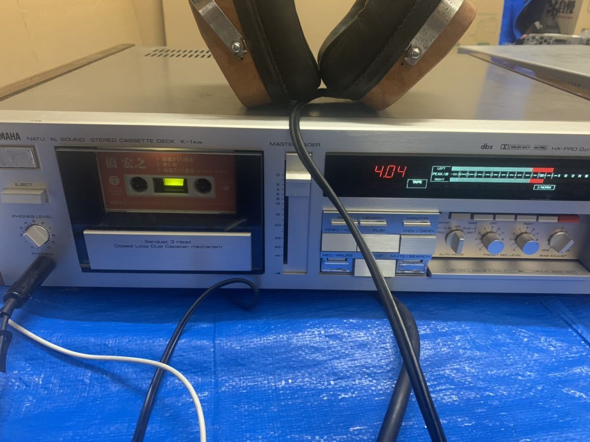 YAMAHA 3ヘッドシングルカセットデッキ K-1xw ヤマハ 通電確認済み 音