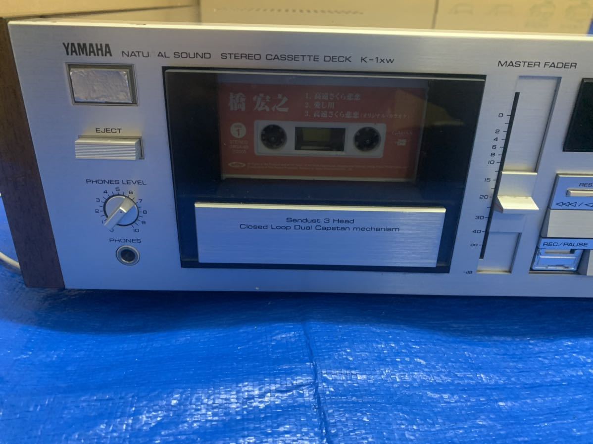 【YAMAHA】カセットデッキ K 1xw YAMAHA 3ヘッドシングルカセットデッキ K-1xw ヤマハ 通電確認済み 音