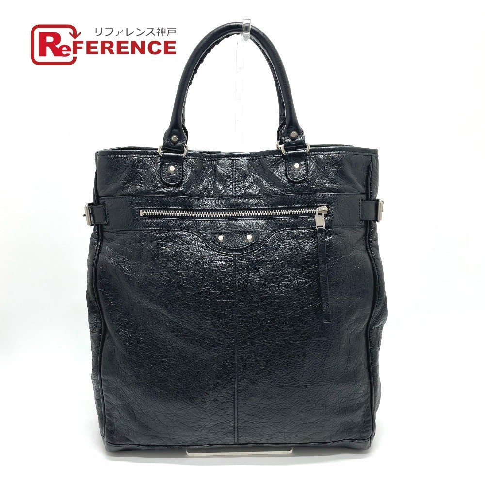 BALENCIAGA バレンシアガ 340688 HEXAGON ヘキサゴン 縦型トート ハンドバッグ トートバッグ レザー ブラック メンズ【中古】 BALENCIAGA(バレンシアガ) &frasl; トートバッグ&frasl;レザー&frasl;340688 EYEGLASSES – Hall