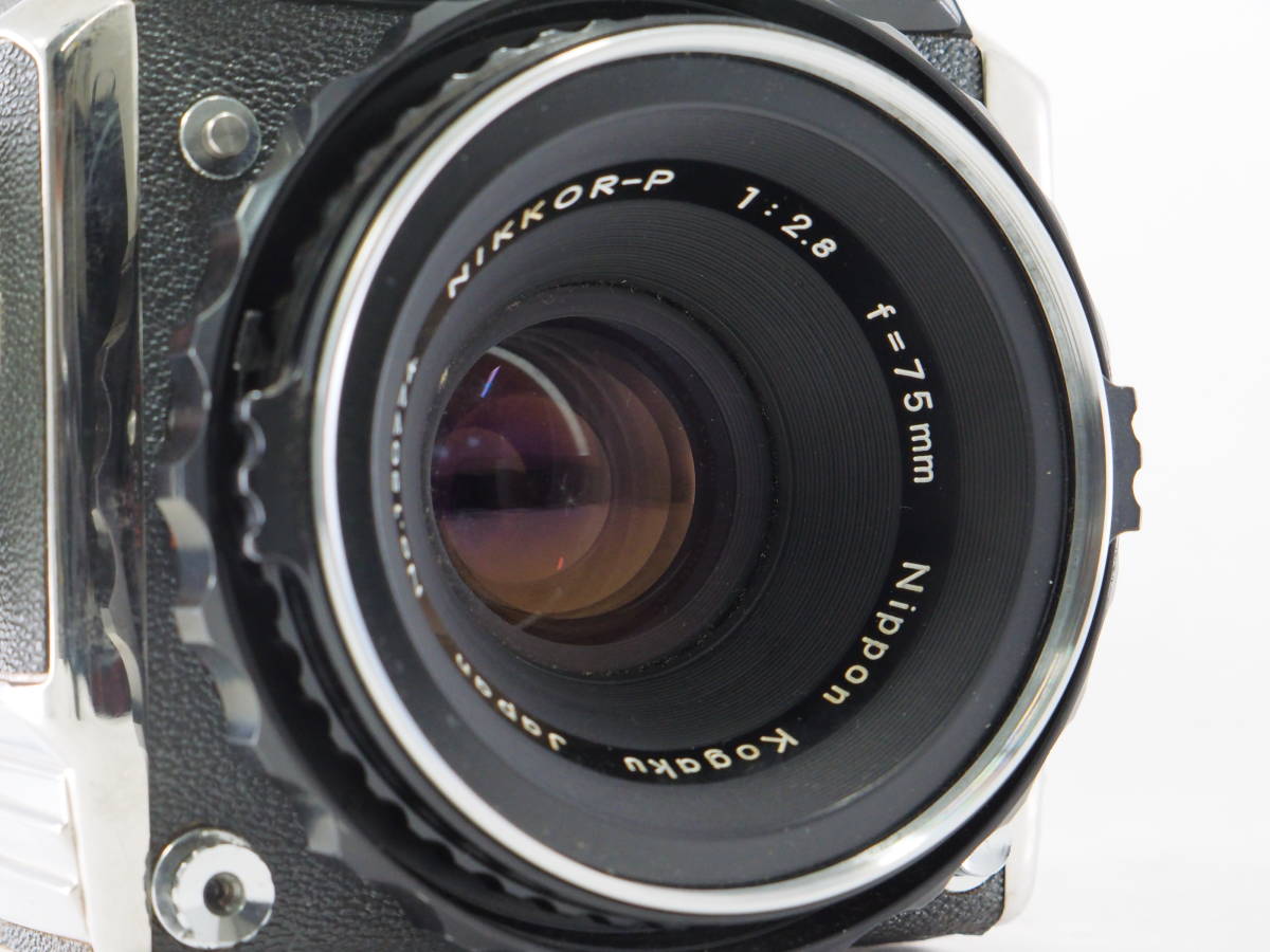 ジャンク】ZENZA BRONICA ブロニカ S2 + NIKKOR-P 75mm F2.8 グリップ