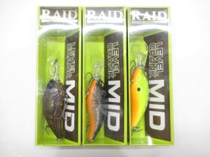 おそらく未使用品 016 レベルクランクミッド レイドジャパン 25点まとめ Mid Level ソフトシェル Crank Raid Japan Www Alvenius Ind Br