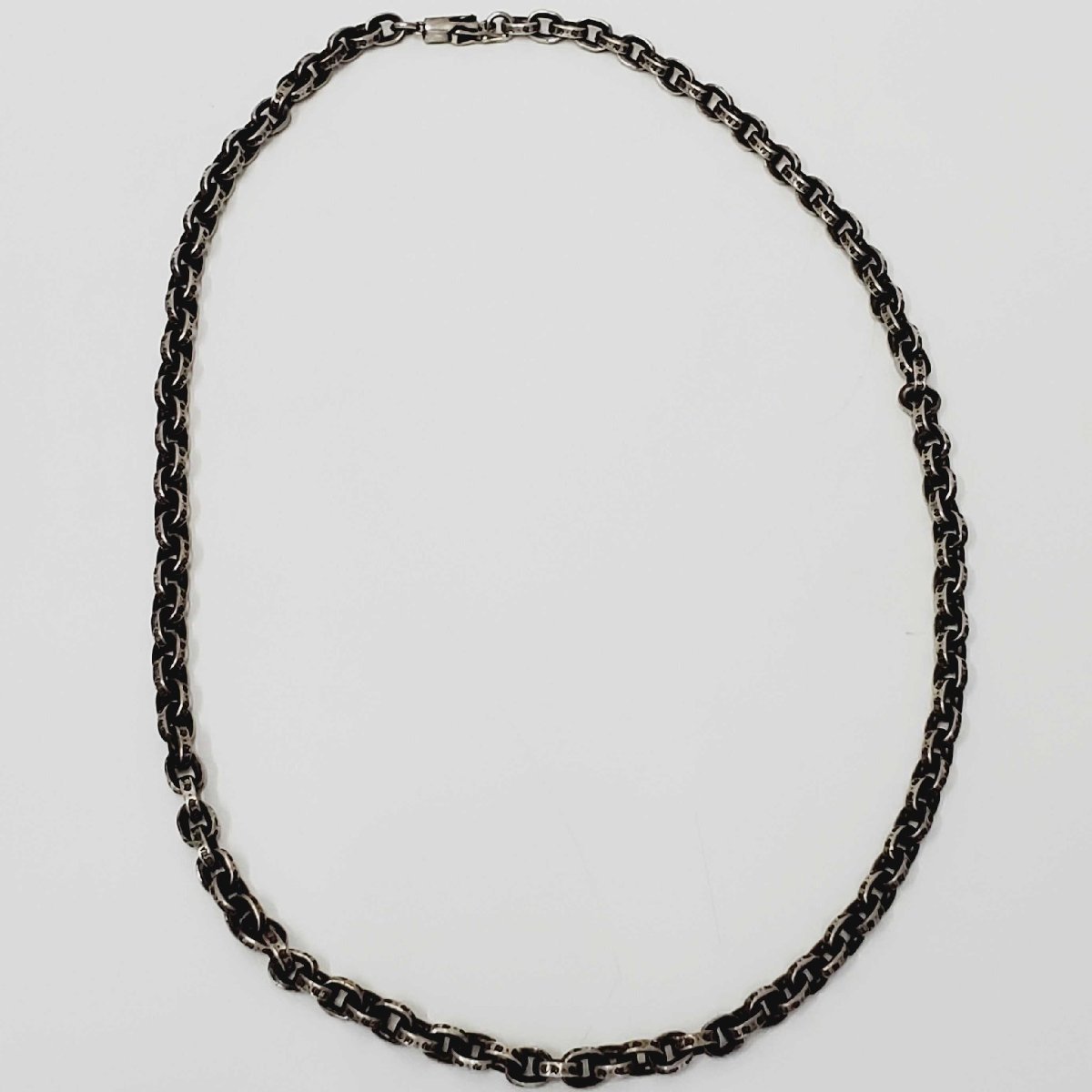Chrome Hearts クロムハーツ ペーパーチェーン 18インチ 中古 美品 シルバー ペントップ 修理補填確認書 インボイス インヴォイス (I)