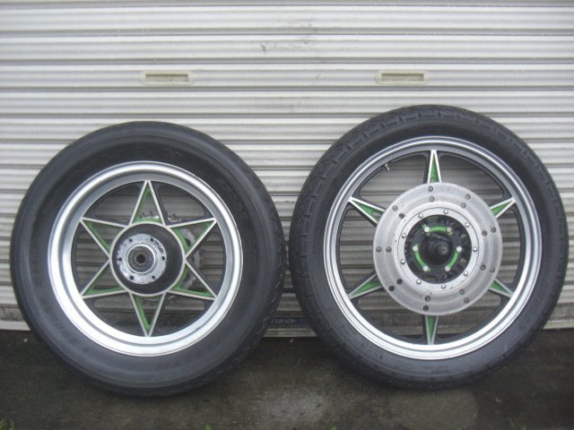 kz 900 キャスト ホイール タイヤ Kz900 希少 当時物 シックススター キャストホイール 前後セット