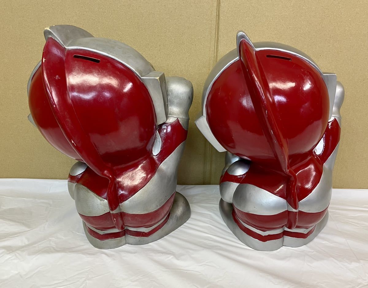 ウルトラマン 貯金箱 2点まとめてRUNA ビック ソフビ 円谷プロ 昭和
