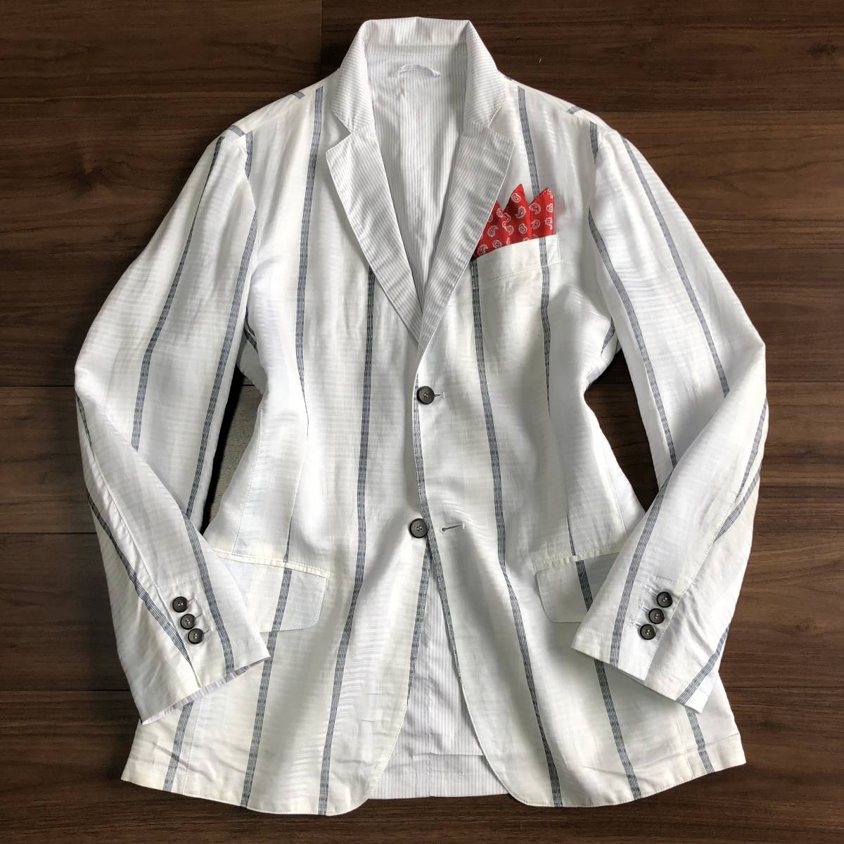 GIORGIO ARMANI 黒タグ 名作 タグ テーラードジャケット デニム レザー 