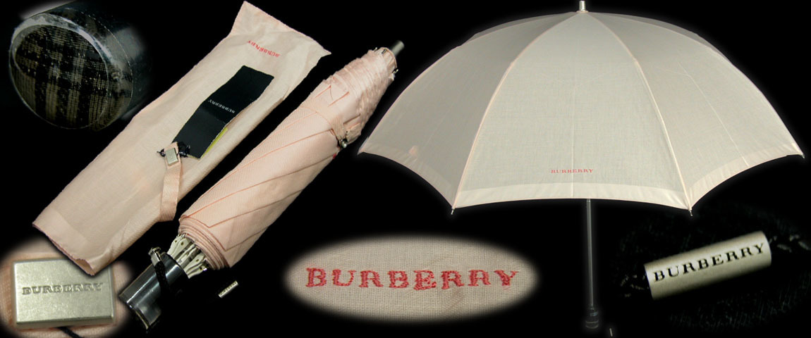 BURBERRY☆晴雨兼用パラソル BURBEERY バーバリー ノバチェック 犬とお
