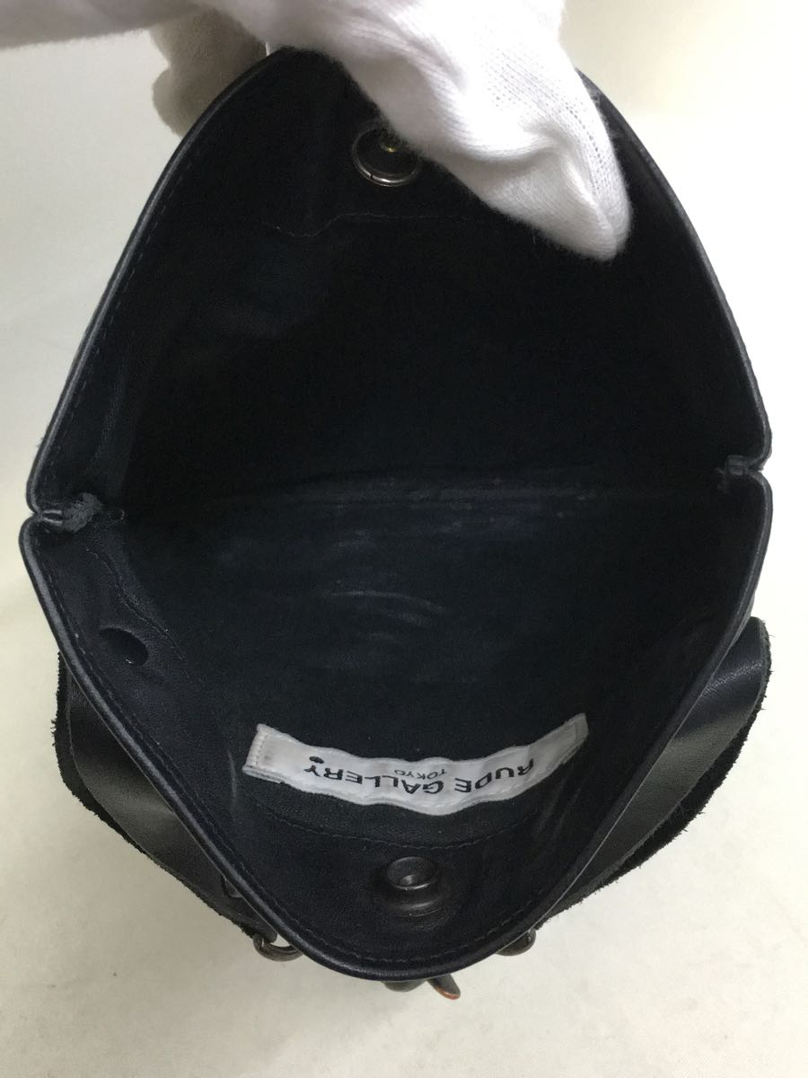 RUDE GALLERY WAIST BAG | LEATHER OUTSIDERS BLOG AUDIO ルードギャラリー レザー BLACK REBEL - バッグ ウエストポーチ