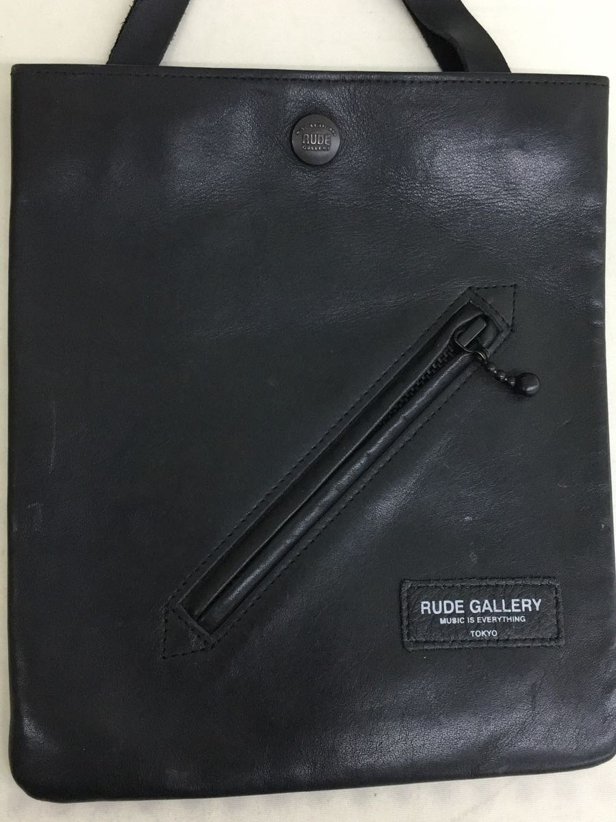 RUDE GALLERY WAIST BAG | LEATHER OUTSIDERS BLOG AUDIO ルードギャラリー レザー BLACK REBEL - バッグ ウエストポーチ