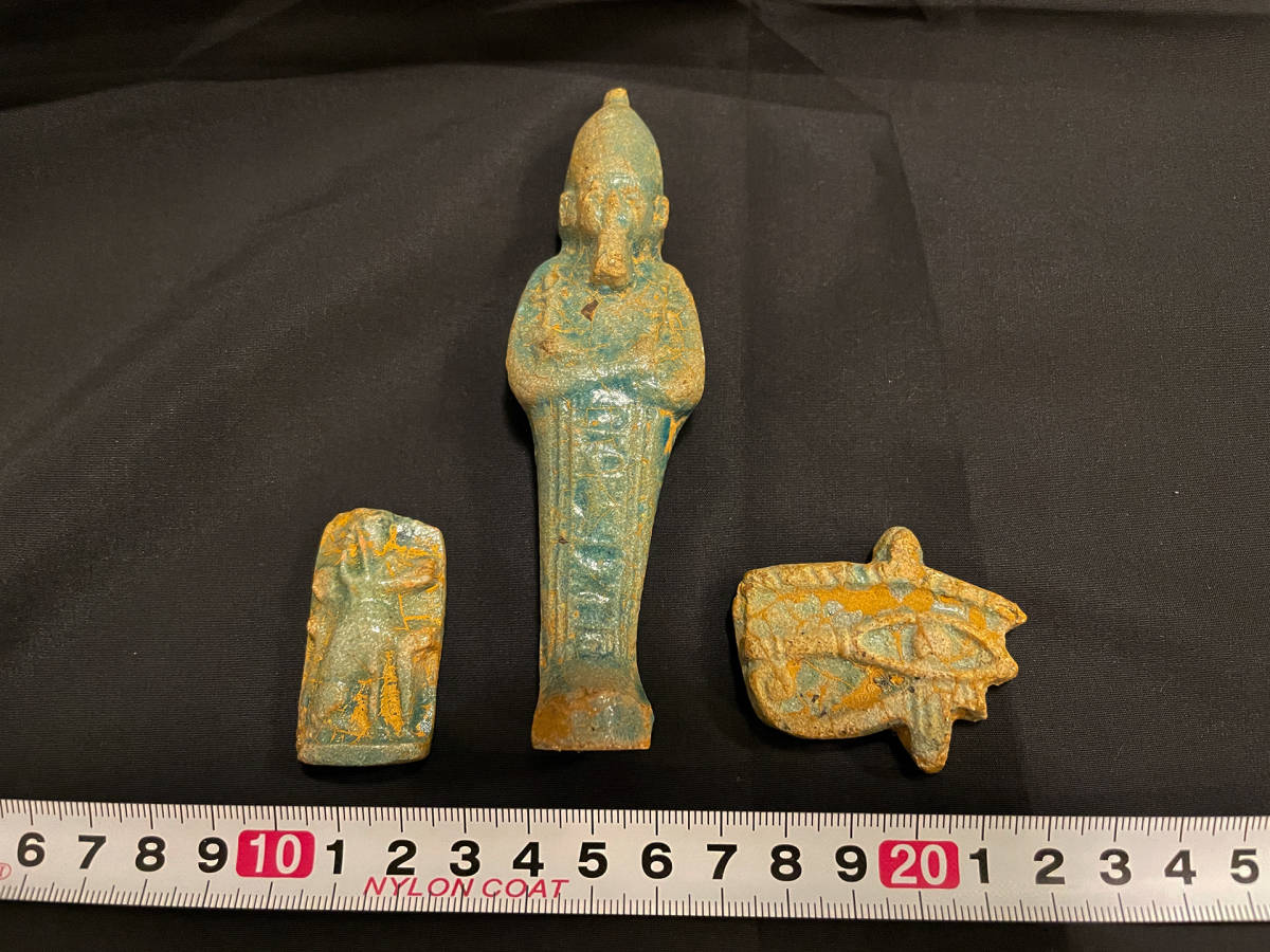 ガンダーラ ウシャブティ ファイアンス エジプト 古代エジプト 出土