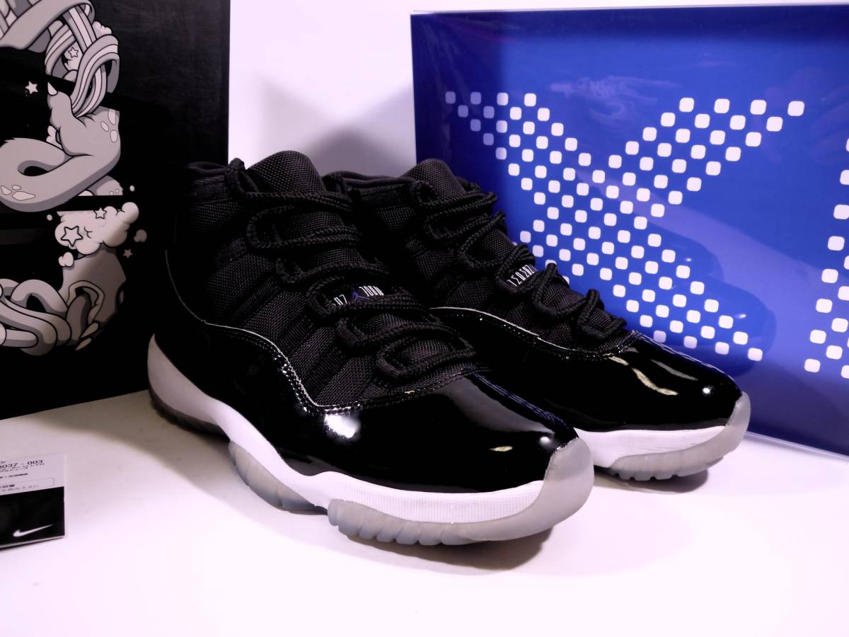 本物/2016年 NIKE AIR JORDAN11 RETRO SPACE JAM/黒青 US9.5/27.5cm 新品に近い極美品!! エアジョーダン11 スペースジャム dunk og 0 Jordan Air 8&frasl;17発売｜Nike Low スニーカー(メンズ