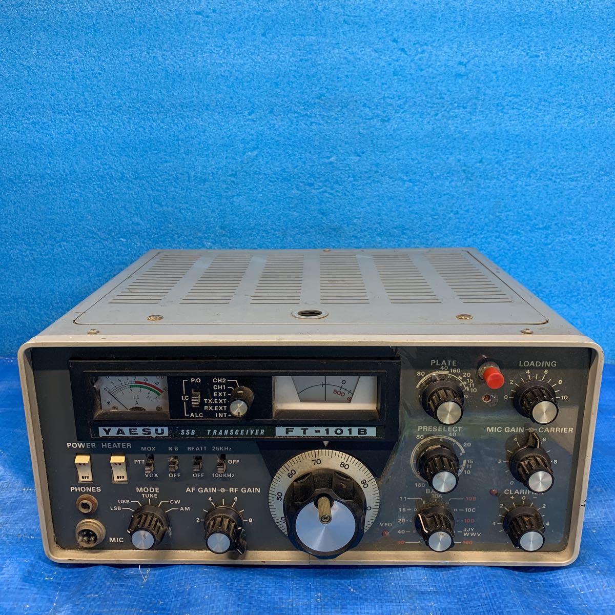 NO.06177.100.. YAESU 無線機 FT-101B 動作未確認 現状ジャンク品 
