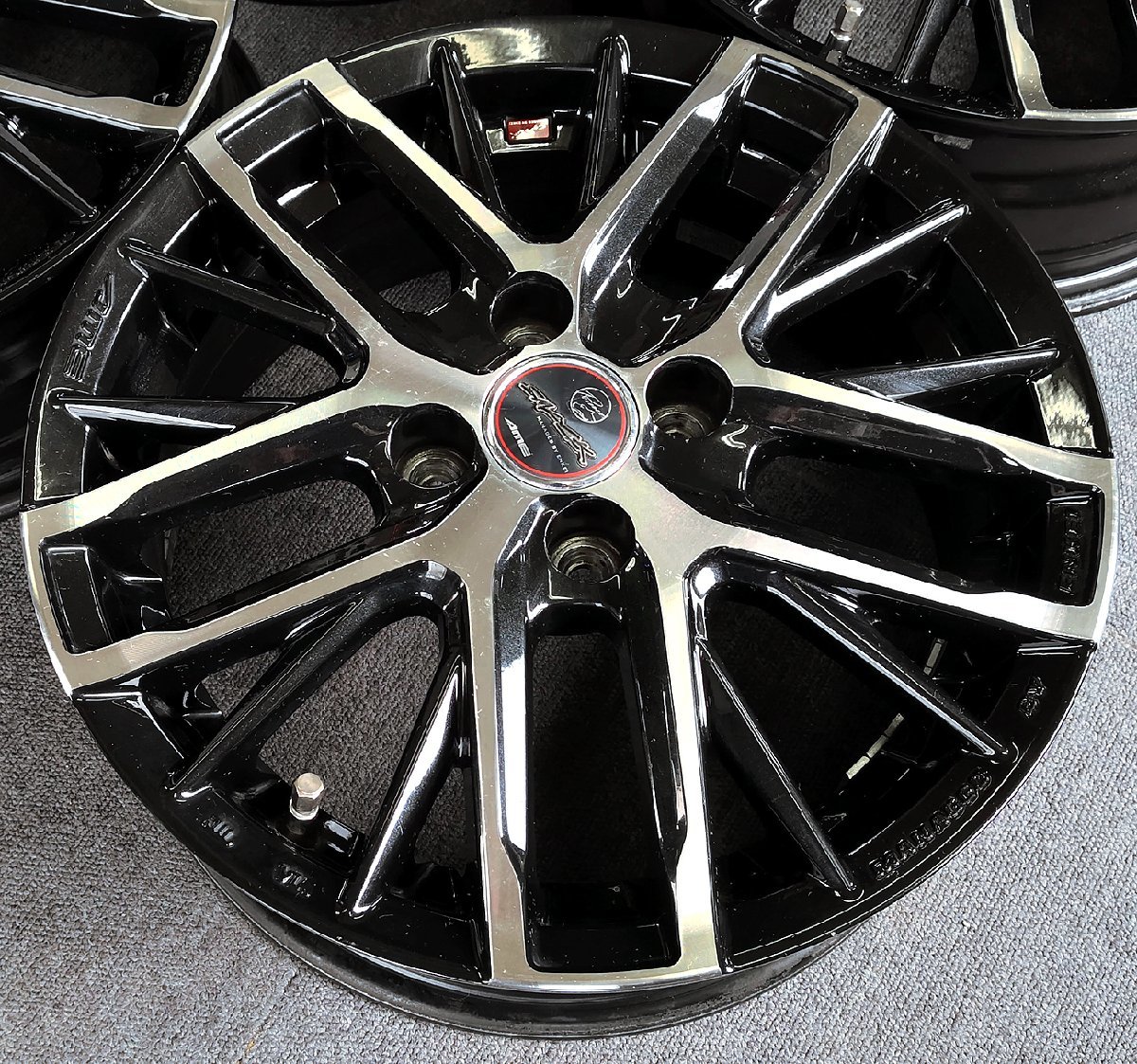 KYOHO AME SMACK REVILA 15×5.5J +40 4H PCD100 4本セット ブラポリ W 