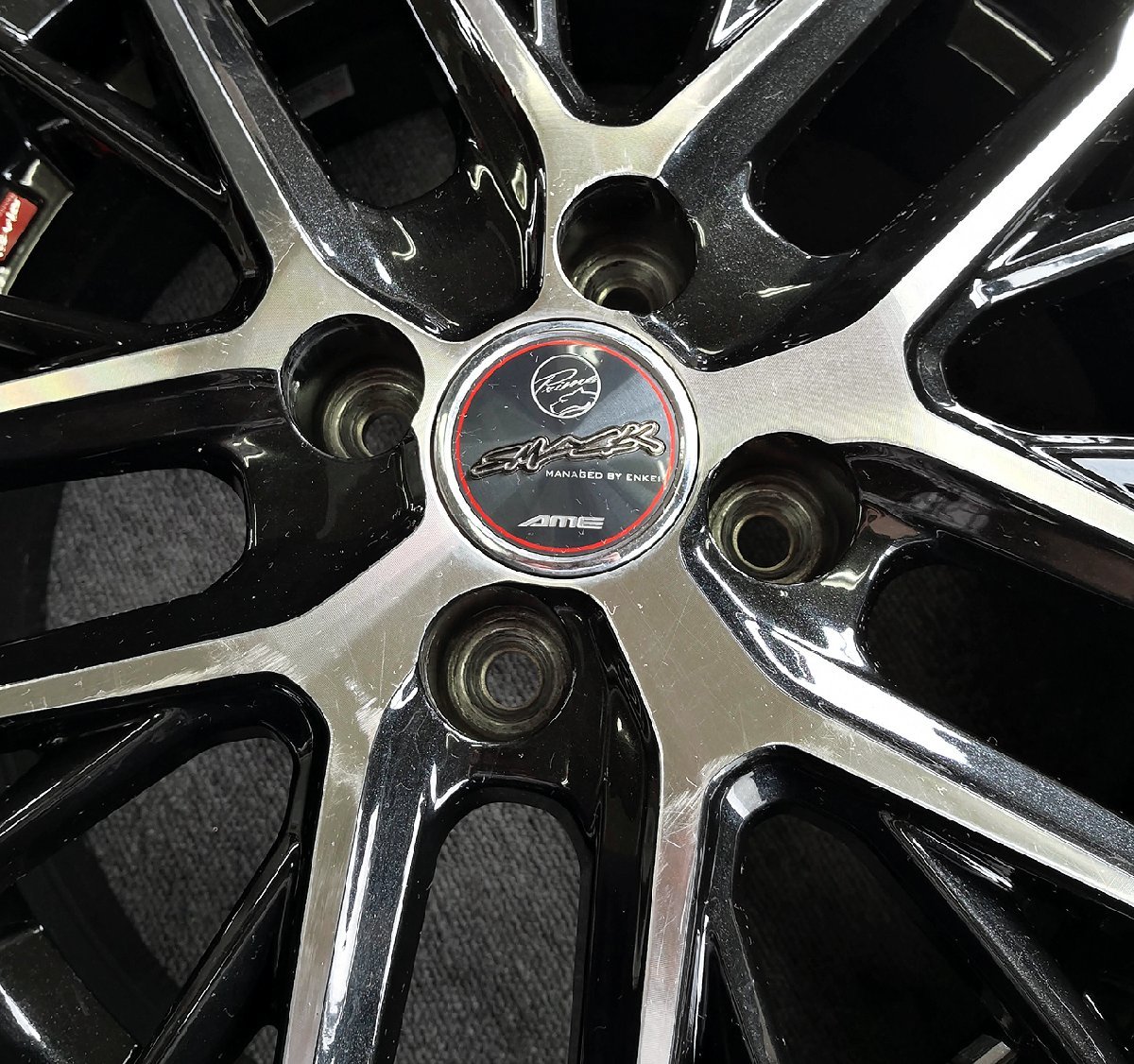 KYOHO AME SMACK REVILA 15×5.5J +40 4H PCD100 4本セット ブラポリ W 