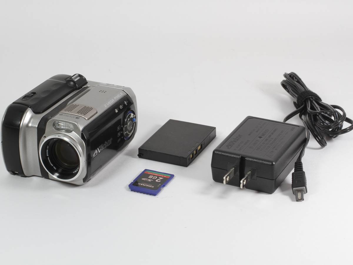 ビクター　HDD ビデオカメラ　GZ-MC200 ☆ビクター GZ-MC200 カード記録ビデオカメラ 動作確認済み GZ-MC200