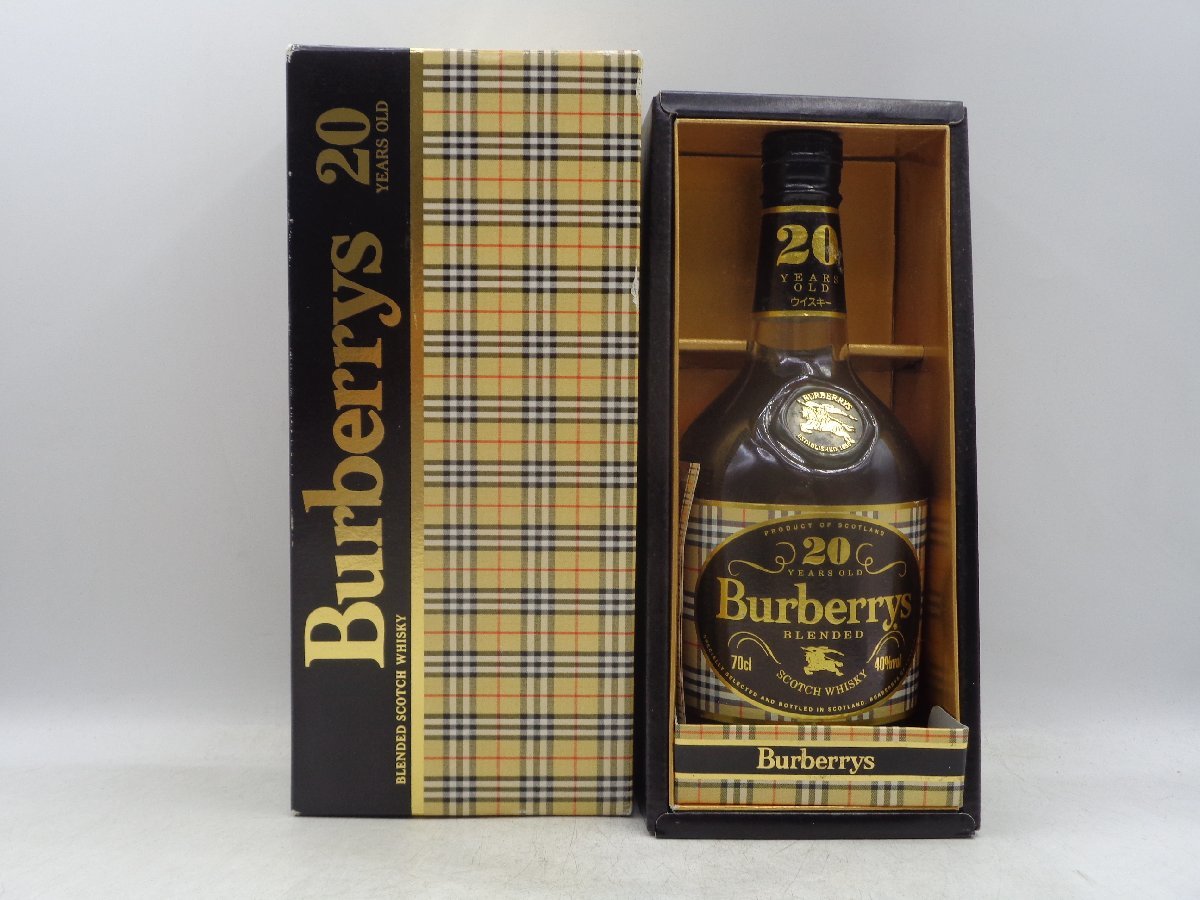 【希少品】Burberrys 20年 スコッチウイスキー 箱付き 希少品】Burberrys 20年 スコッチウイスキー 箱付き BURBERRY（酒）の